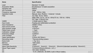 Appareil ECG 12 pistes WEC-12A avec écran tactile 7 pouces et interprétation automatique, batterie rechargeable intégrée et impression thermique - Product Image 6