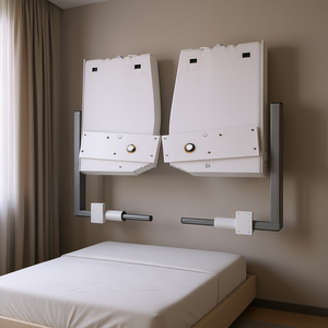 Kit de bricolage blanc pour lit King/Queen Heavy-Duty Murphy Mounting Wall Hardware Springs Mechanism Functional Vertical Wall Bracket - Product Image 2