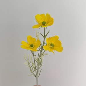 A-1792 all'ingrosso di seta artificiale cosmo margherita bianco giallo rosa crisantemo fiore per la decorazione della casa di nozze - Product Image 3