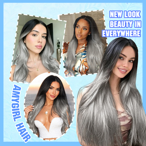 Extensions de <span class=keywords><strong>cheveux</strong></span> humains <span class=keywords><strong>à</strong></span> clipser sans couture en PU, <span class=keywords><strong>cheveux</strong></span> vierges <span class=keywords><strong>à</strong></span> cuticules intactes, couleur <span class=keywords><strong>gris</strong></span> ombré, extensions lisses Remy - Product Image 6