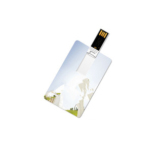Siêu mỏng thẻ tín dụng USB Stick Pendrive bán buôn tùy chỉnh in ấn kinh doanh thẻ 128Mb 8GB 64GB USB Đĩa Flash Drive - Product Image 1