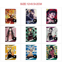 Dompet Kulit PU Nezuko Anime Terbaru, Kartun Keren, Hadiah Ulang Tahun Anak, Anti-Hilang, Portabel, Tempat Kartu ID, Kantong Koin, Grosir