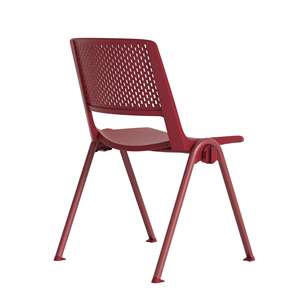 Haute qualité empilable PP plastique étudiant pas de roues formation école chaise accoudoirs amovibles bureau salle de conférence chaise d'invité - Product Image 3