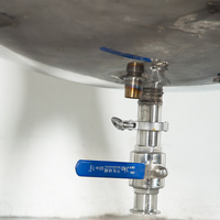 Réservoir de réaction de mélange chauffant en acier inoxydable avec agitateur, veste chauffante en acier inoxydable pour le refroidissement ou le chauffage