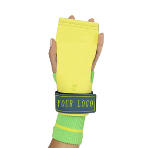 Crazyfox Unisex camoscio in pelle scamosciata manopola protezione Pull-up senza dita guanti Cross Training Grabbers stile Velites - Product Image 1