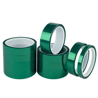 Ruban PET vert haute température sans résidus de colle pour la peinture en poudre