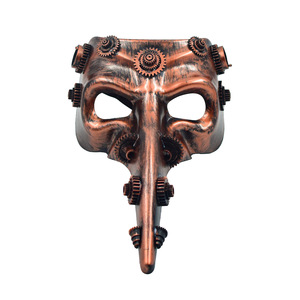 Masker dekorasi kerajinan Halloween, wabah masker paruh botol tembakau kreatif Punk dokter Punk - Product Image 1