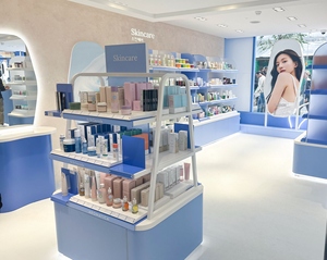 Étagère de produits pharmaceutiques, gondole <span class=keywords><strong>ronde</strong></span> en bois, présentoirs de vente au détail de médicaments - Product Image 2