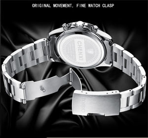 Reloj de Negocios CHENXI de Lujo para Hombre, 43 mm, Caja de Aleación, Esfera de Cristal, Acero Inoxidable, Resistente al Agua, Luminoso, Cronógrafo, Cuarzo - Product Image 6