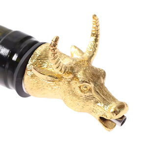 Vertedores de Vino de Latón con Diseño de Animales <span class=keywords><strong>del</strong></span> Zodíaco Chino, Tapones para Vino con 12 Horóscopos, Herramientas de Bar Orientales, Producción Rápida de Fábrica - Product Image 2