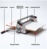 Machine à modeler l'argile manuelle, rouleau à plaques avec épaisseur de pressage réglable pour argile, robuste et portable, pour table.