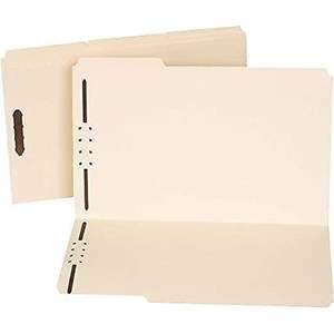 Carpeta con Cierre Superior Reforzado Universal, Expansión de 0.75 Pulgadas, 2 Cierres, Tamaño Legal, Exterior Manila, Logotipo Personalizado, A4, 50/Caja - Product Image 1