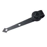Accessoires de quincaillerie pour portes coulissantes en bois détachables au design moderne Ensemble complet de rails de suspension pour portes de grange Rail de guidage coulissant