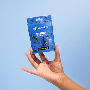 Permen Energi Vegan Rasa Blue Razz 10 Pcs dengan Kafein, Ashwagandha, Ekstrak Teh Hijau, dan Vitamin C - Product Image 2