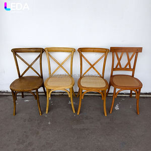 เก้าอี้ไม้กลางแจ้ง LEDA สำหรับชายหาด สวน ระเบียง พนักพิงไขว้ ทำจากไม้เนื้อแข็ง เหมาะสำหรับงานแต่งงาน งานเลี้ยง - Product Image 5