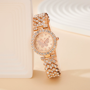 Nuevo Reloj de Mujer Serie Mariposa, Estilo Moderno, Versátil, Personalidad, Completamente de Diamantes, Correa de Acero Inoxidable - Product Image 3