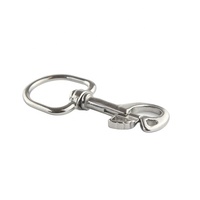 Mousqueton double pivotant en acier inoxydable 316 pour laisse de chien, 108x37mm, accessoires de quincaillerie marine pour yacht et bateau