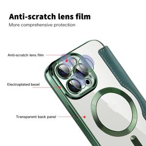 Custodia a Portafoglio Multifunzionale Flip in Pelle PU con Retro Trasparente in TPU per <span class=keywords><strong>iPhone</strong></span> 17 Air 17 <span class=keywords><strong>Pro</strong></span> Max 16 14 15 <span class=keywords><strong>13</strong></span> - Product Image 6