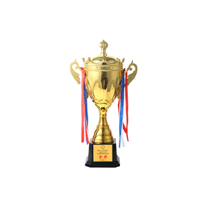 Trofeo deportivo <span class=keywords><strong>JZ</strong></span>, superventas, hecho a mano de Metal, orejas dobles, trofeo de oro personalizado, premios de Copa, Trofeo personalizado de alto grado - Product Image 6