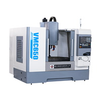 Machine de fraisage CNC verticale 4 axes VMC 650 de Taïwan, neuve, haute précision GSK, BT40, pour le traitement automatique des métaux
