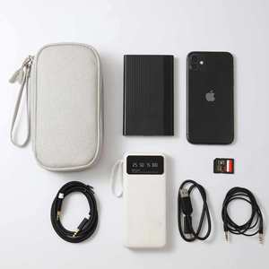 Estuche Organizador de Viaje Portátil con Cierre, de Poliéster Resistente, con Logotipo Personalizado, Multicapa, para Accesorios Digitales - Product Image 3