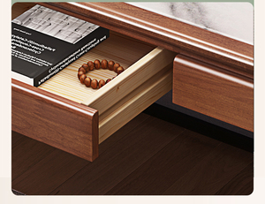 आधुनिक चीनी शैली ठोस लकड़ी डबल डेस्क घर कार्यालय के लिए सरल वयस्क लेखन डेस्क - Product Image 2