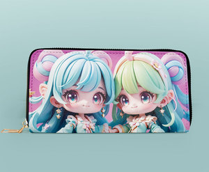 <span class=keywords><strong>Carteras</strong></span> de Regalo de Anime Personalizadas con Diseño de Anime Japonés, Estilo de Dibujos Animados, de Alta Calidad, Tarjetero para <span class=keywords><strong>Adolescentes</strong></span> y Niños - Product Image 3