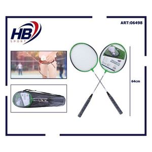 Ensemble de raquettes de badminton HB Sport 64 cm avec volant pour adultes - Product Image 1