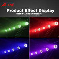 Projecteurs de scène professionnels LED 4-en-1 Full Color RGBW pour mariage, bar, club, spectacle, avec contrôle DMX512