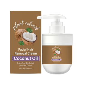 Creme Depilatório Facial de Óleo de Coco Herbal Mais Popular para Meninas, Uso Rápido e Suave para Todos os Tipos de Pele - Product Image 1