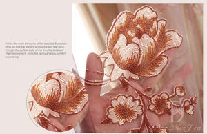 Rideaux Jacquard Style Américain <span class=keywords><strong>Pas</strong></span> Chers Fil de Pivoine Semi-Ombre Salon Balcon Fenêtre Rideaux - Product Image 3