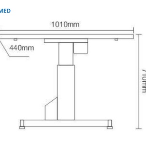 <b>C</b>-160A Medical Ophthalmic Unit Optometry <b>Table</b> Motorized Lift <b>Table</b> for Slit Lamp - Product Image 3