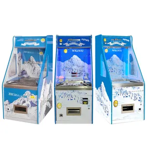 Heap-máquina de juego de monedas push, máquina de operación de monedas individuales con convertidor de papel