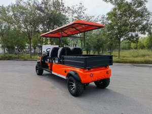 Voiturette de golf électrique 4 places avec coffre arrière, moteur 4KW, batterie 60V, vitesse 30-50km/h, véhicule <span class=keywords><strong>utilitaire</strong></span> tout-terrain pour ferme et complexe hôtelier - Product Image 2