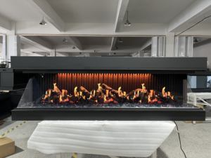 <span class=keywords><strong>Chimenea</strong></span> Eléctrica Metálica Holográfica Integrada de 50/60/72 Pulgadas con Sonido y Pantalla LCD para Uso en Hoteles - Product Image 2