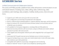 Grandstream UCM6301 - Sistema de Telefonía IP PBX Unificado, 1FXS, 1FXO, 3GE, PoE+, 500 Usuarios, 75 Llamadas Simultáneas, para Pequeñas y Medianas Empresas y Oficinas Empresariales