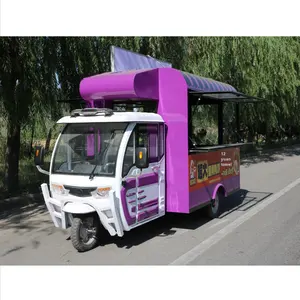 Mobiler multifunktion aler elektrischer Dreirad-Dreirad-Lebensmittel wagen zum Frühstück Gebratene Spieße Desserts-für Nacht marktstände - Product Image 2