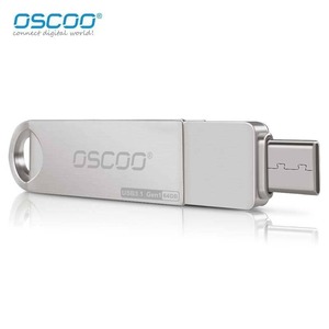 OscOO <b>USB</b> <b>Flash</b> <b>Drive</b> 64GB USB3.1 Gen1 Metal Dual Interface For Phone And Computer - Product Image 2