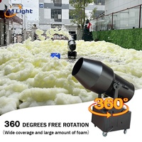 LM 90/360 Degrees Moving Head Spray Foam Cannon Machine Equipment Powerful Outdoor Jet Foam Machine Party Cannon for Pool Party