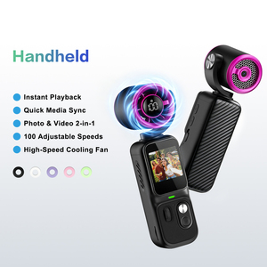 Cámara de Video Portátil Y18 con Ventilador de Refrigeración Integrado, Cámara Vlog 1080P con Pantalla IPS de 1.4 Pulgadas, Ventilador de 100 Velocidades, Batería de 2600mAh y Ranura para <span class=keywords><strong>Tarjeta</strong></span> TF - Product Image 1