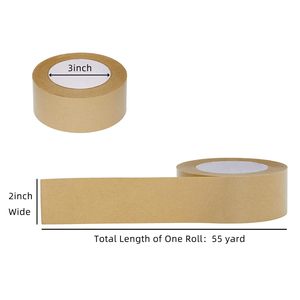 Maßgefertigtes Wasserfestes Selbstklebendes Kraftpapierband Stark Haftendes Biologisch Abbaubares Braunes Verpackungsband - Product Image 2