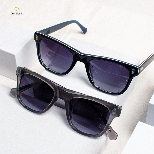 Custom Logo Luxury Vendors Men Women Square Mazzucchelli Handmade Acetate Frames Shades Polarized Sunglasses