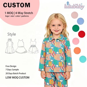 Haut de sport rétro DH ODM pour filles, imprimé coloré, demi-zip, vêtement de sport pour enfants, chemise de gymnastique à manches longues pour jeunes, personnalisable - Product Image 1