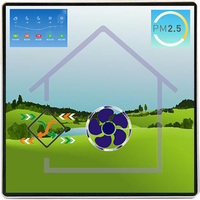 Maison intelligente panneau de 7 pouces Wifi écran tactile multifonction passerelle Zigbee dans le mur panneau de commande intelligent appareils tactiles électriques