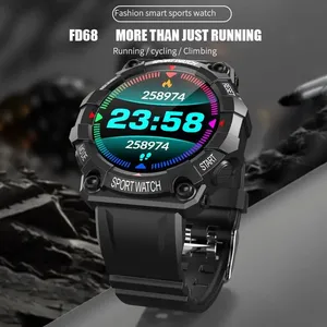 FD68 Nuevo Reloj Inteligente para Hombre y Mujer con Pantalla Táctil AMOLED, Gel de Sílice, Monitor de Actividad Física, Reloj Deportivo Conectado, iOS y <span class=keywords><strong>Android</strong></span> - Product Image 1