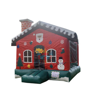 Christmas Themed Inflatable Jumping <b>Castle</b> Santa Snowman Bounce House for Kids for Indoor & Outdoor Parties Party Rental - Product Image 1