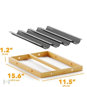 Organisateur de tiroir de support de dosette de café en bambou pour <span class=keywords><strong>Nespresso</strong></span> <span class=keywords><strong>Vertuo</strong></span> Capsule support en bambou plateau de <span class=keywords><strong>rangement</strong></span> pour <span class=keywords><strong>Nespresso</strong></span> - Product Image 5