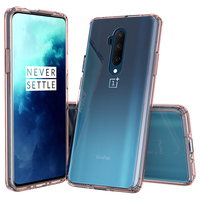 Étui de téléphone hybride transparent en TPU avec panneau arrière en acrylique rigide antichoc de 1,5 mm d'épaisseur pour One Plus 7 Pro
