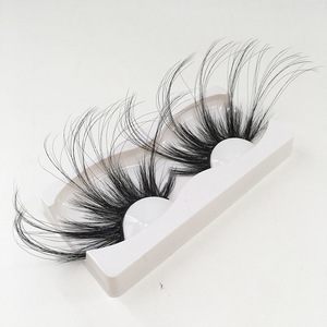 Faux cils 3d en vison, longues, spectaculaires 70mm, en forme de visage, avec plateau doré, vente en gros - Product Image 3