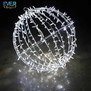 CE 3D großer Weihnachtsball im Freien 3d-Motiv Licht Straßenmotiv Dekoration